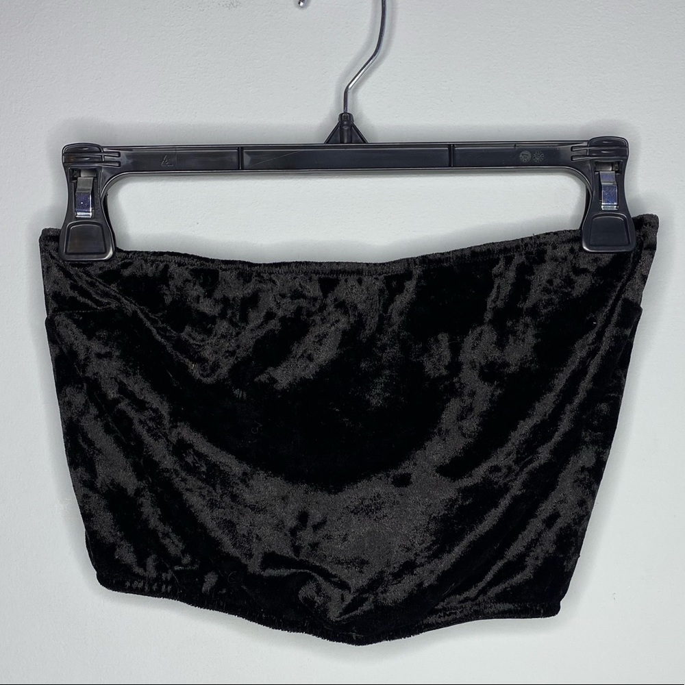 Black Velvet Tube Top